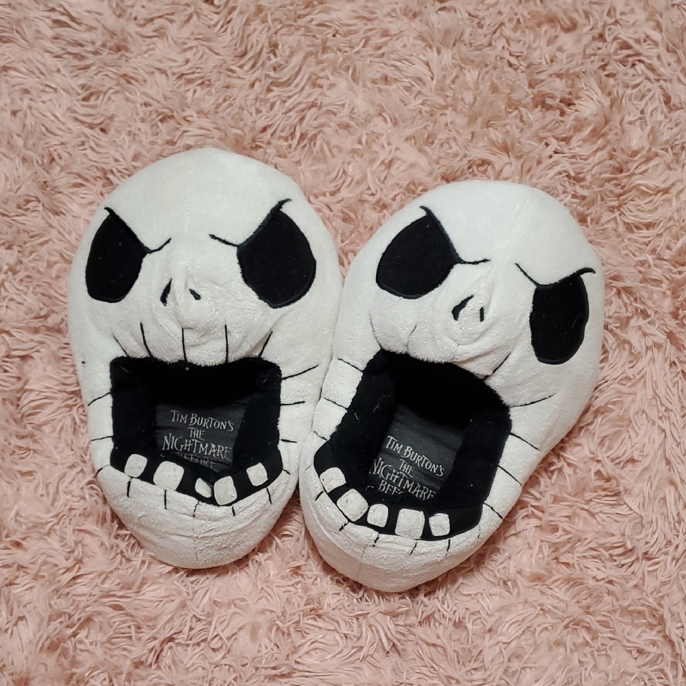 Vintage The nightmare before Christmas Jack skellington slippers Size Small 5/6